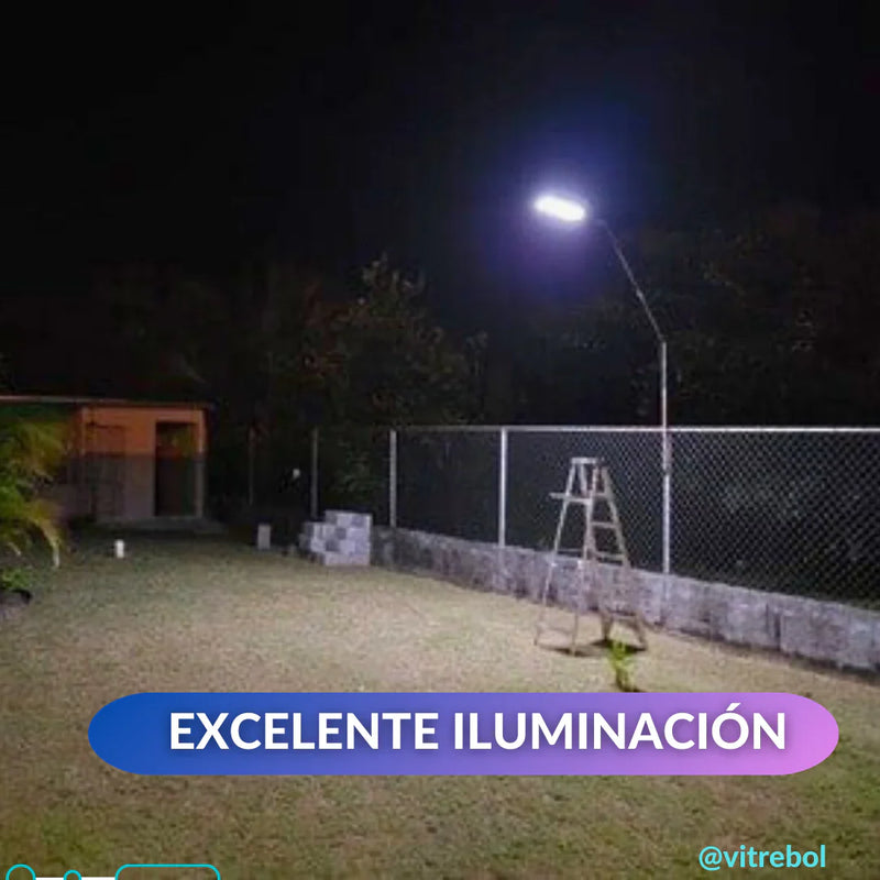 Lampara con panel solar grande 400 W - Potente y duradera