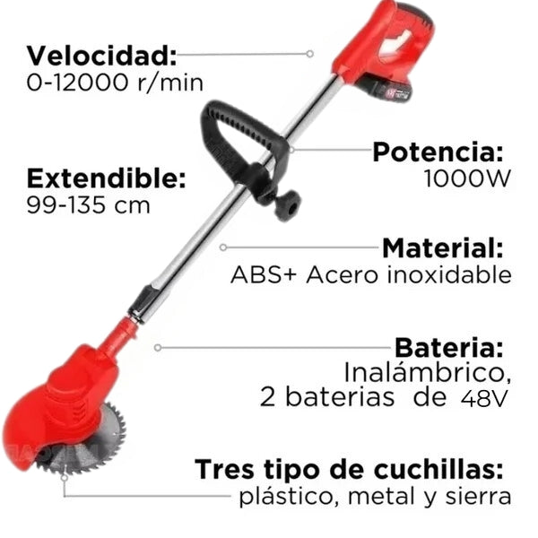TurboBlade™ - Cortadora de Cesped Inalambrica [2 BATERÍAS DE 48V]
