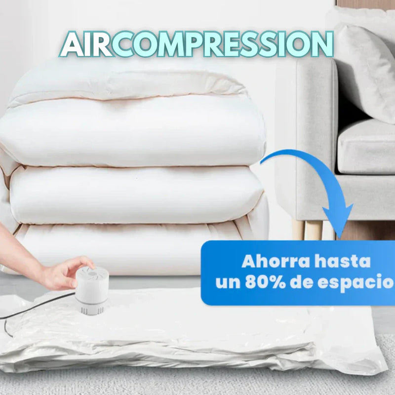 AIRCOMPRESSION | PACK BOLSAS AL VACÍO + BOMBA ELÉCTRICA
