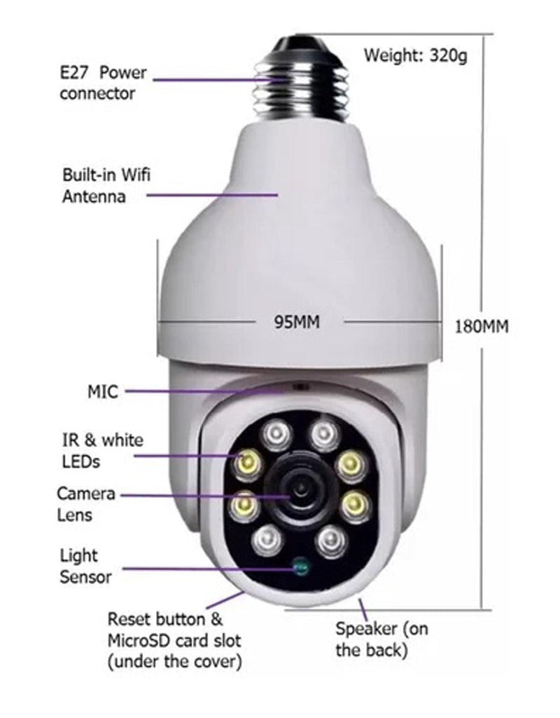 Camara Vigilancia Ip Inalámbrica Mini Bo