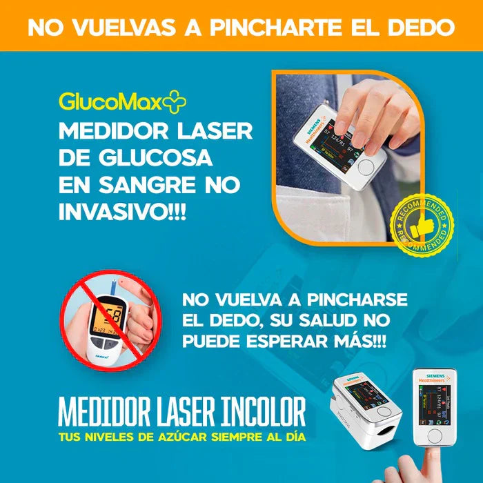 Medidor de Glucosa en Sangre Multifunción Siemens 3 en 1, pulso, glucosa y presión + Envío gratis