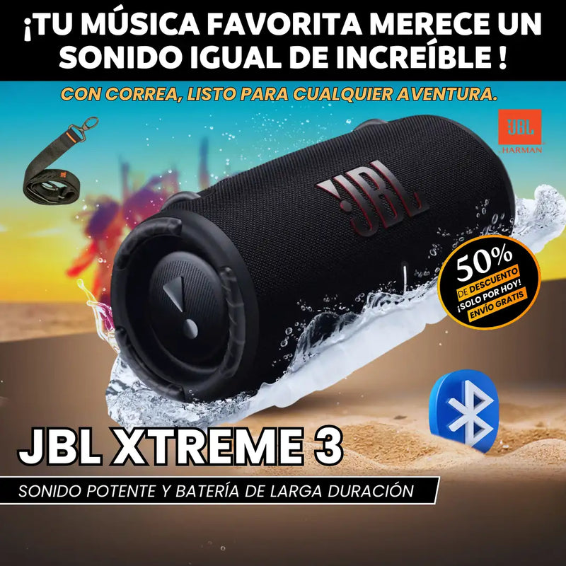 JBL Xtreme 3: Sonido y Batería Duradera 🎶