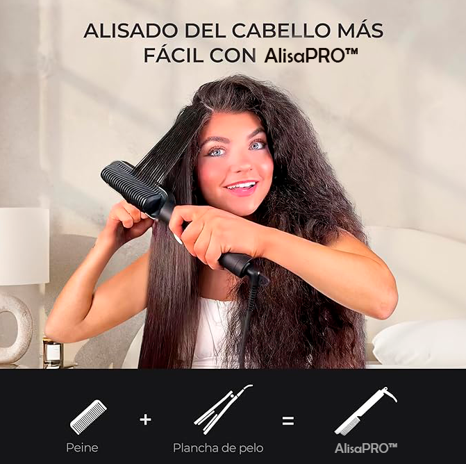 Cepillo Alisador Iónico - Alisa Pro 9.