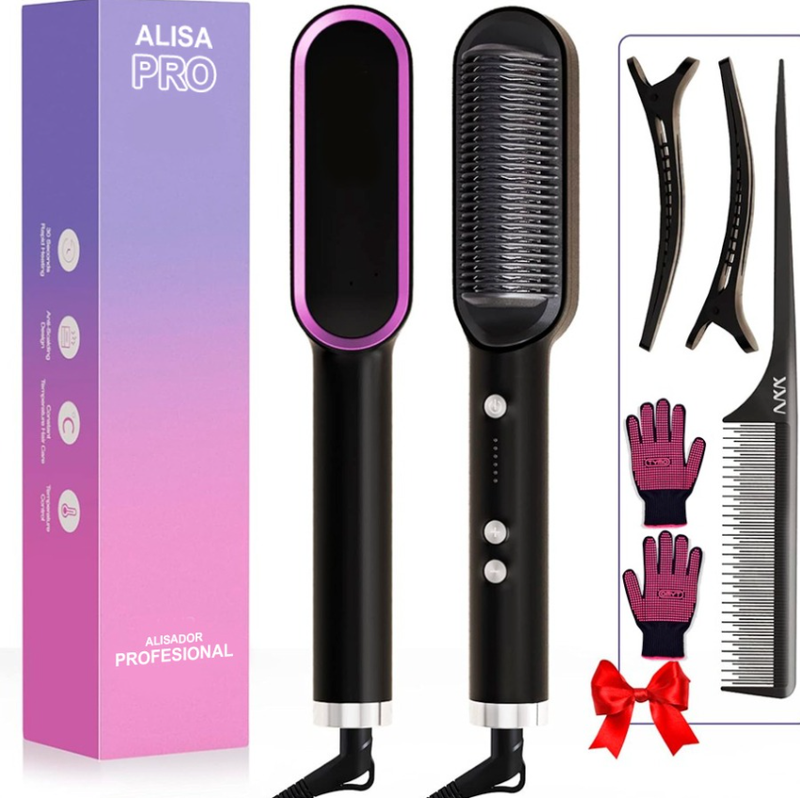 Cepillo Alisador Iónico - Alisa Pro 9.